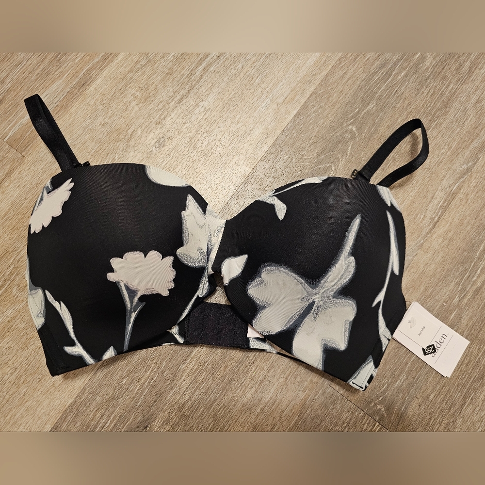 NEW auden 34DD nursing bra black floral taeget
